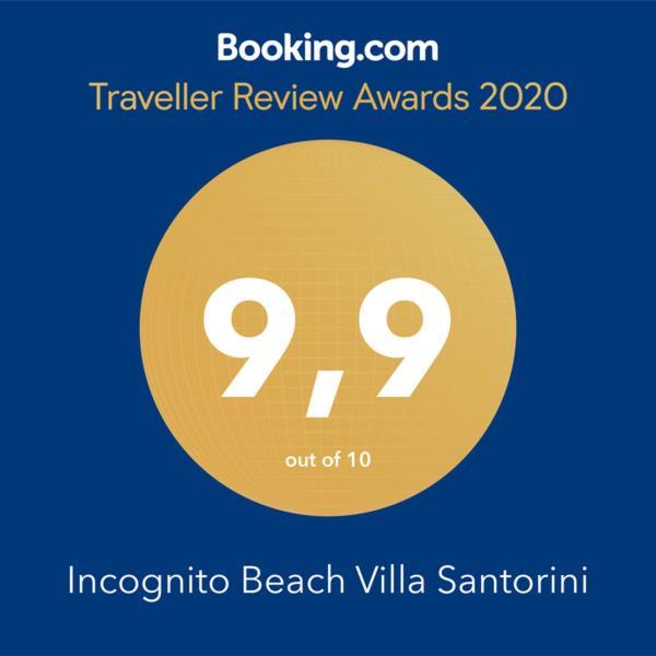 Incognito Beach Villa Santorini Kamari  Ngoại thất bức ảnh